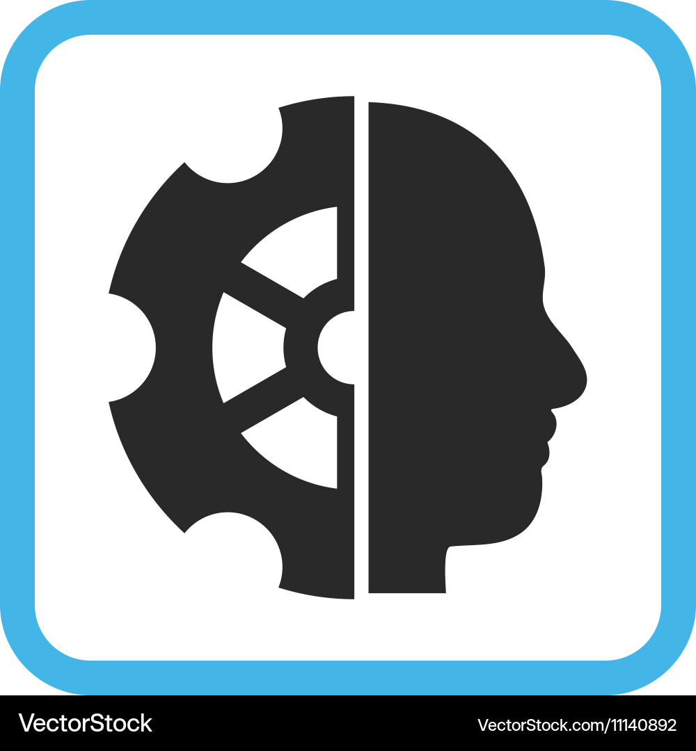 Intellect icon in a frame Vector Image