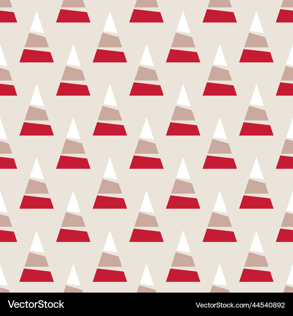 Seamless pattern of winter forest with pine trees Vector Image