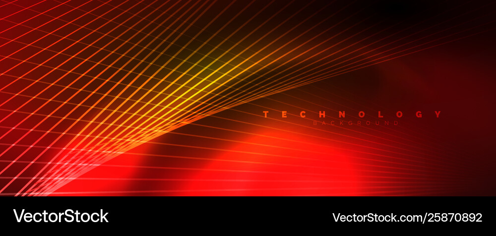 Shiny color neon light with lines abstract Vector Image