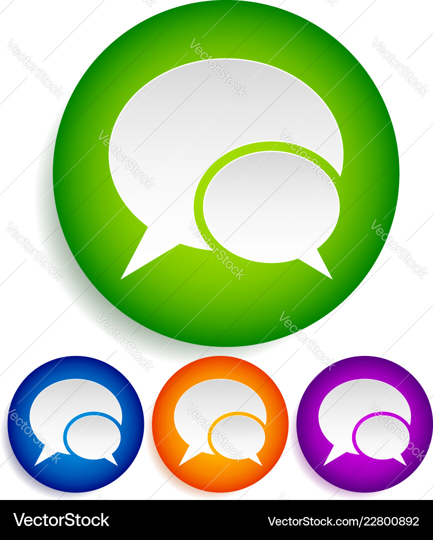 Speech bubble talk dialog icon Speech bubble talk dialog icon vector image