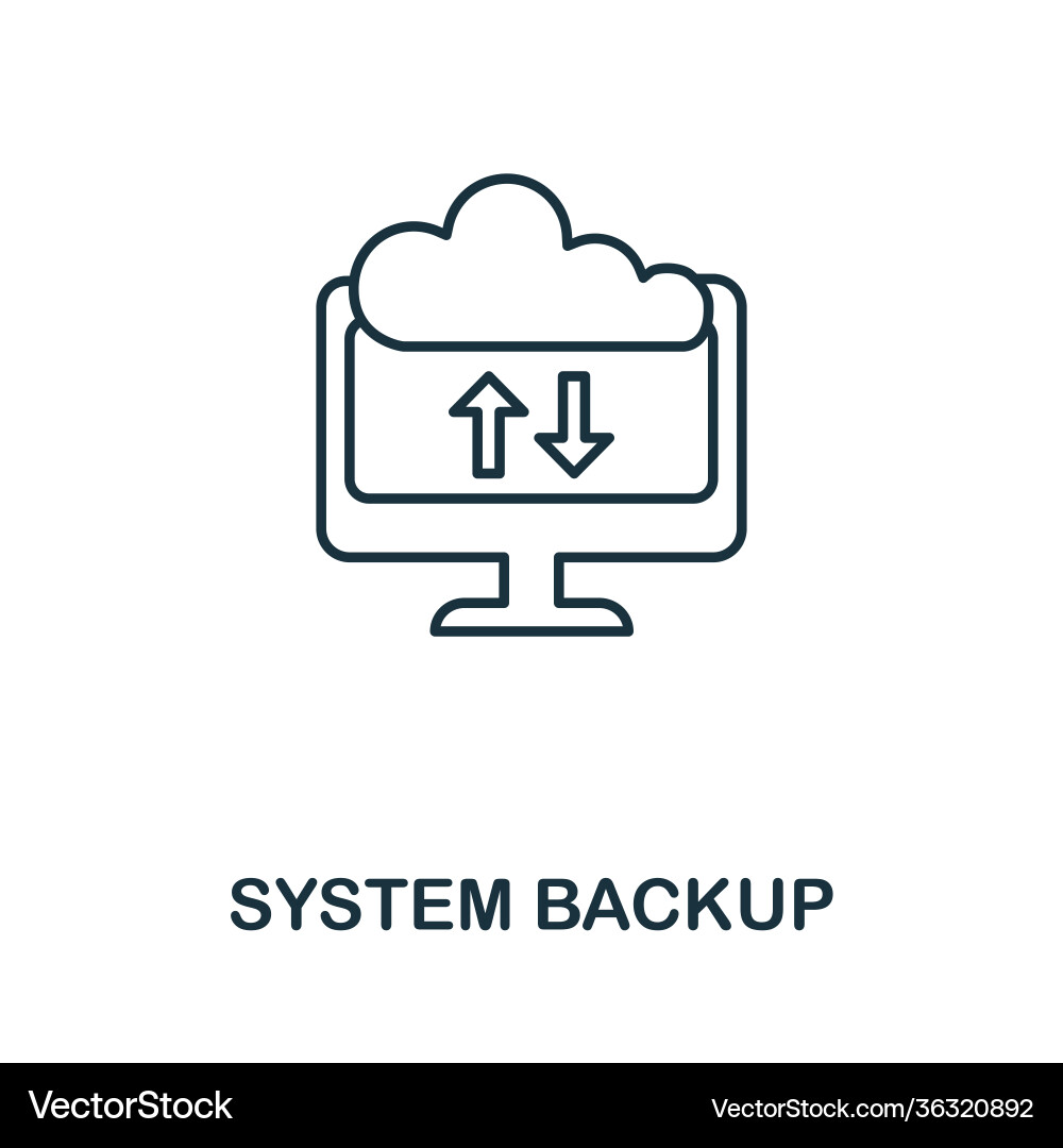 System Backup-Symbol einfaches Element aus dem Internet System Backup-Symbol einfaches Element aus dem Internet vektorbild