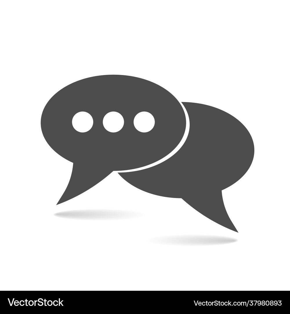 Bubble speech icon with three dot image Bubble speech icon with three dot image vector image