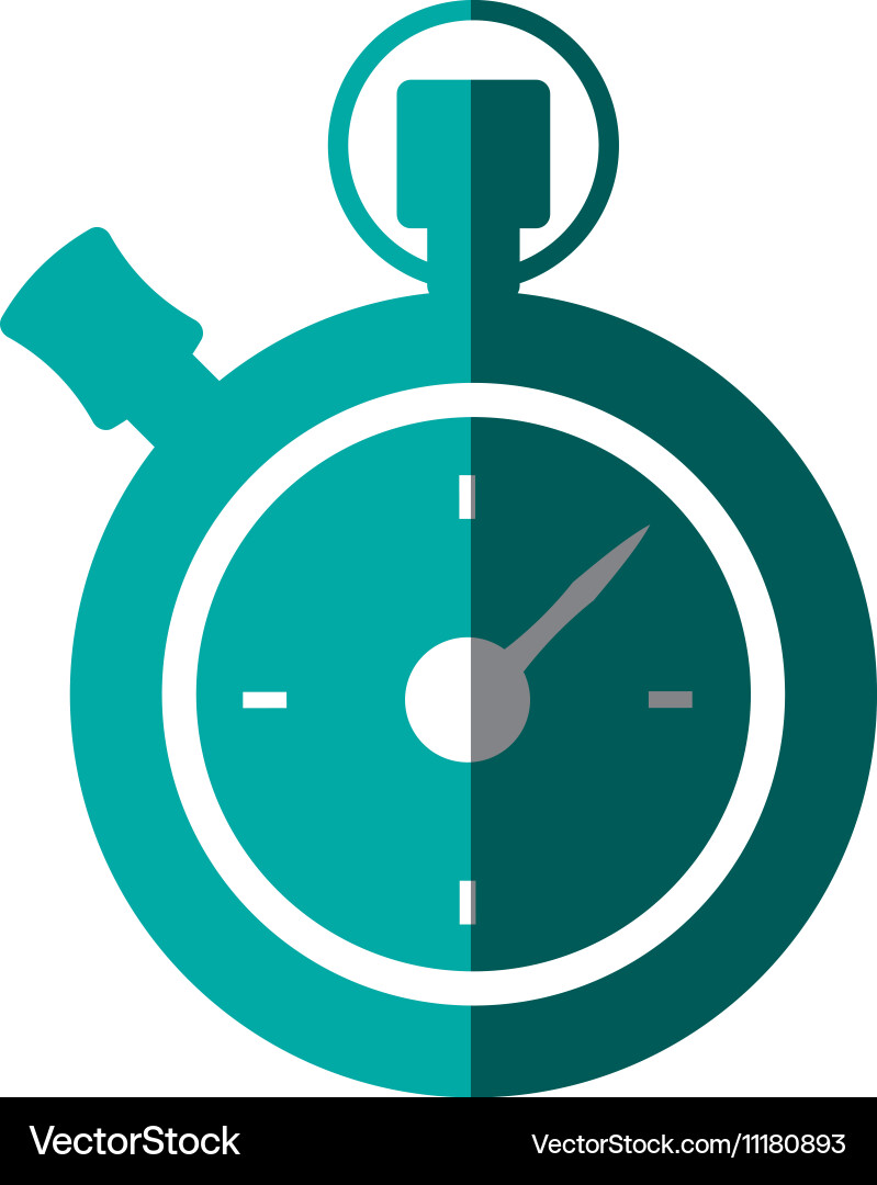 Chronometer counter isolated icon Vector Image
