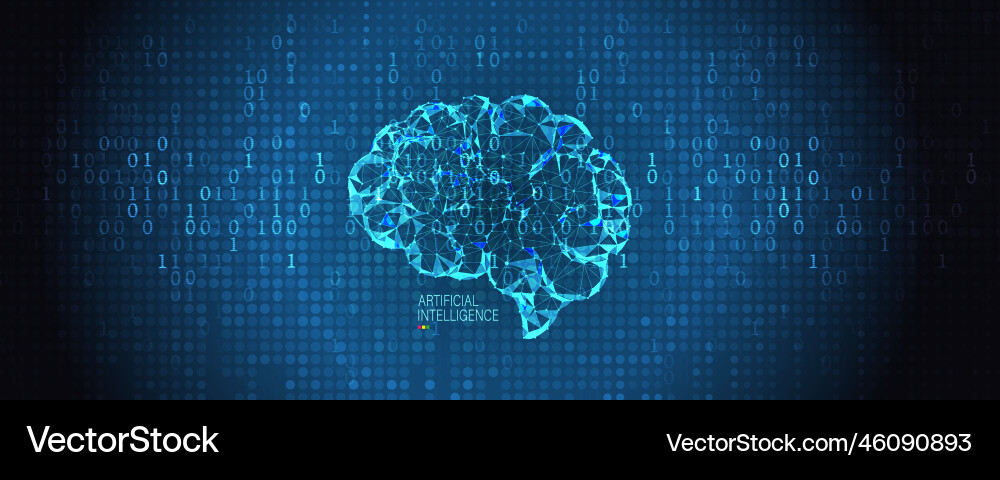 Conceptual technology of artificial intelligence Conceptual technology of artificial intelligence vector image