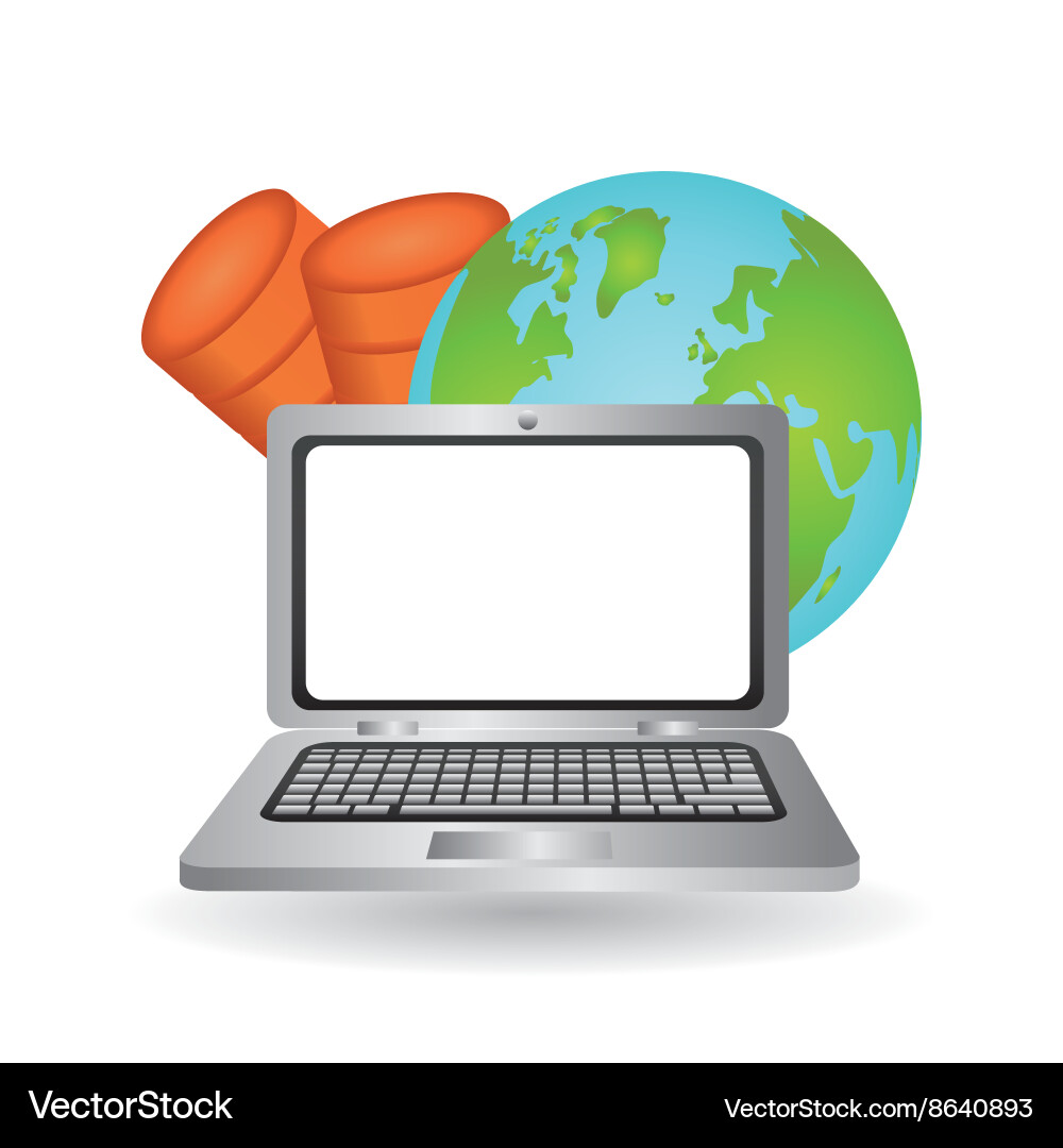 Data center cloud computing technology concept vector image