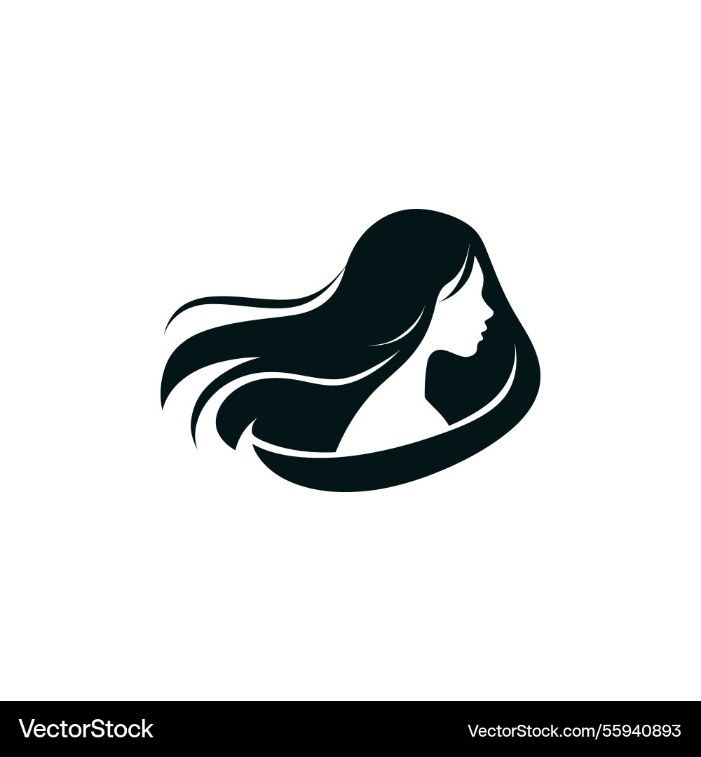 Graphic representation of a female silhouette Graphic representation of a female silhouette vector image