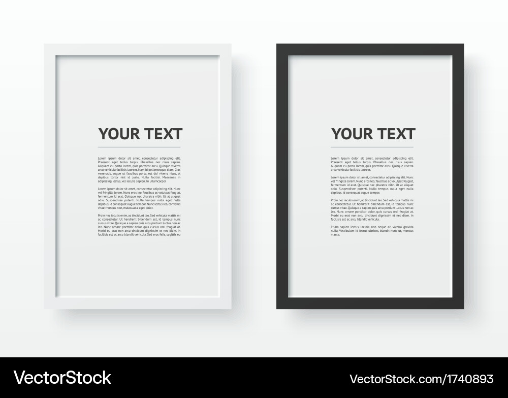 Minimalist A4 Picture Frame Vector Image