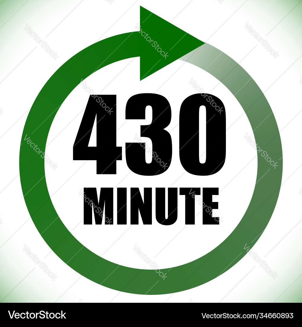 Numbers numerals dial time duration and schedule Vector Image