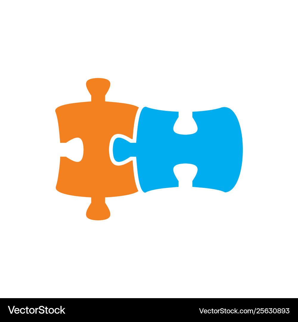 Puzzle icon on background for graphic and web Puzzle icon on background for graphic and web vector image