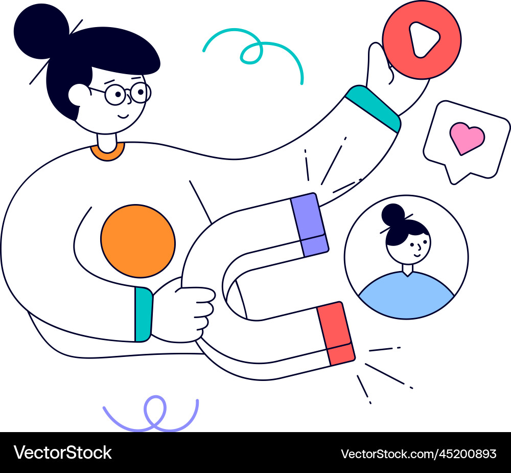 Ready to use animated design of media content Vector Image
