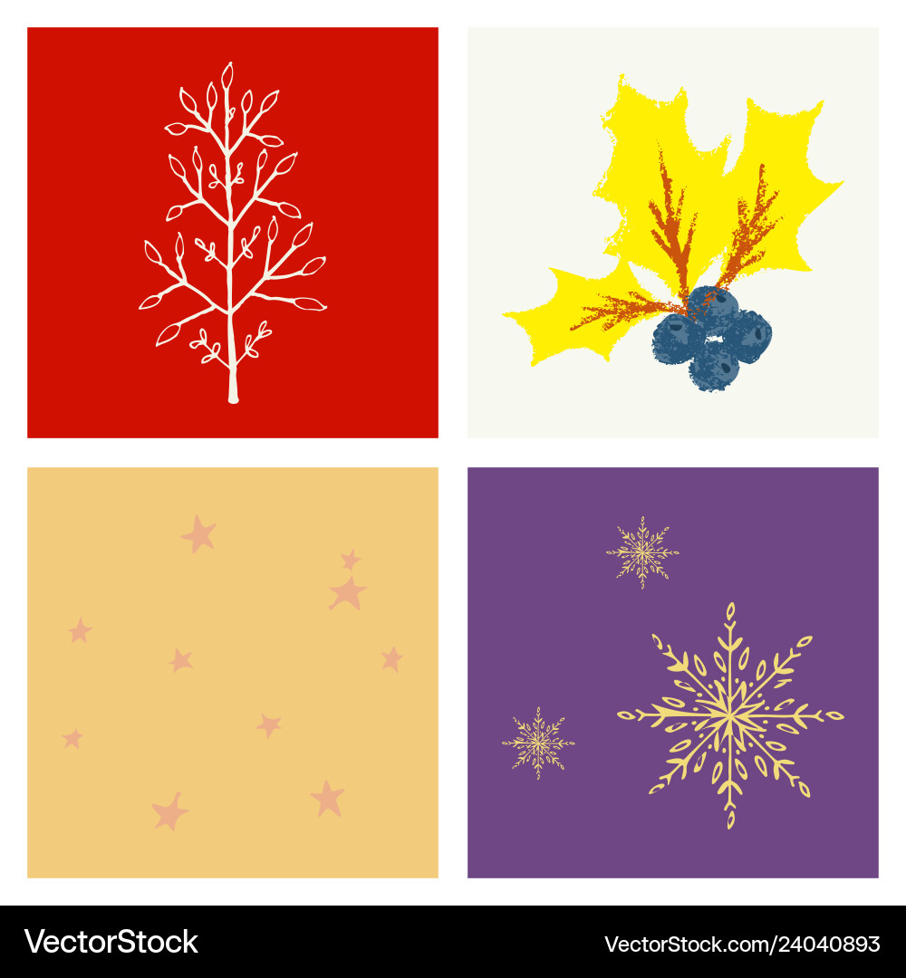 Set of snowflake icon sign design red background vector image