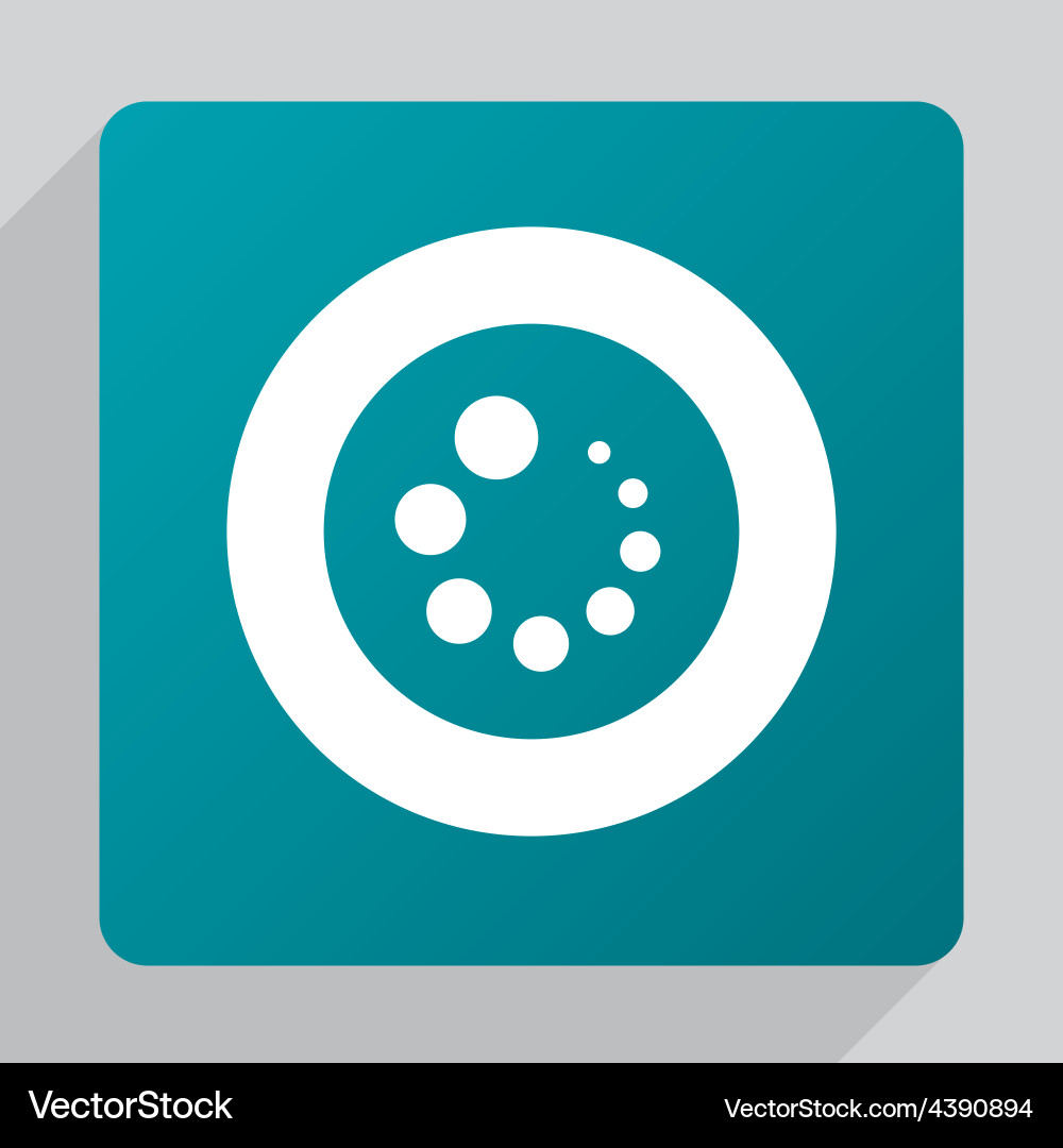 Flat Loading Circle Icon vector image