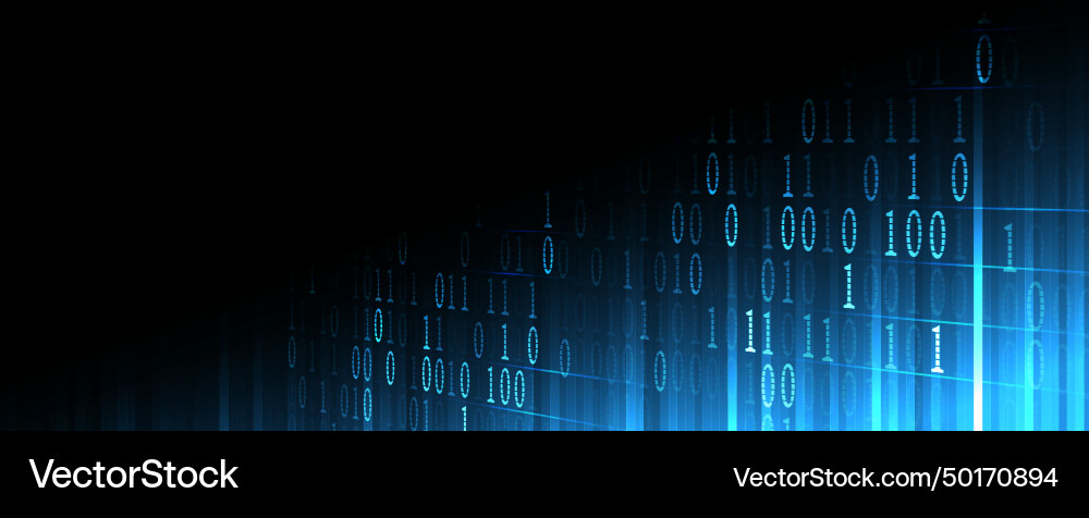 Futuristic Data Stream Background vector image