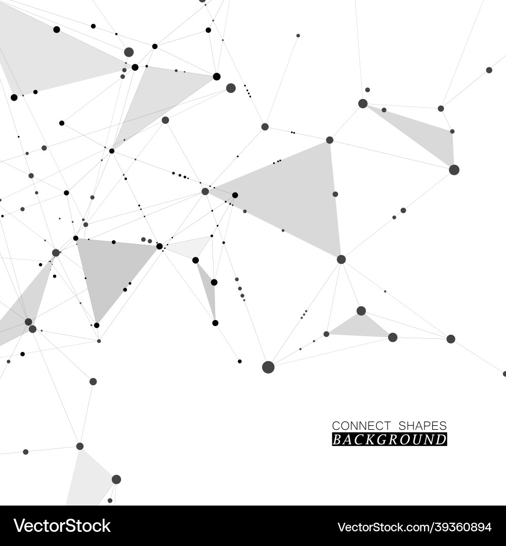 Internet connection geometric shapes Internet connection geometric shapes Vector Image