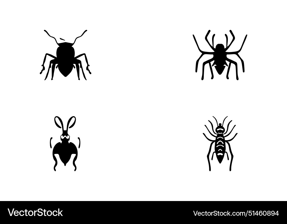 Minimal style assassin bug icon design Vector Image