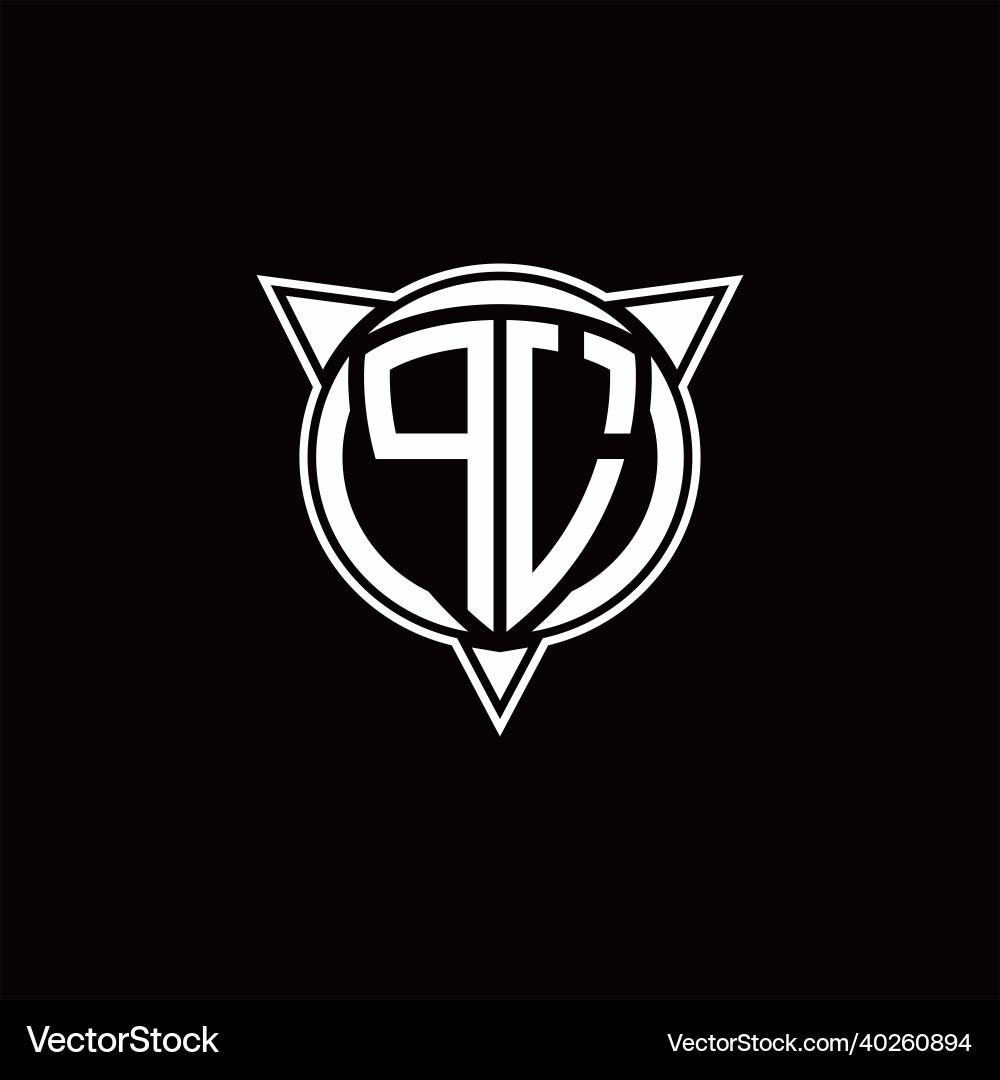 Pl logo monogram isolated with circle shape Pl logo monogram isolated with circle shape Vector Image
