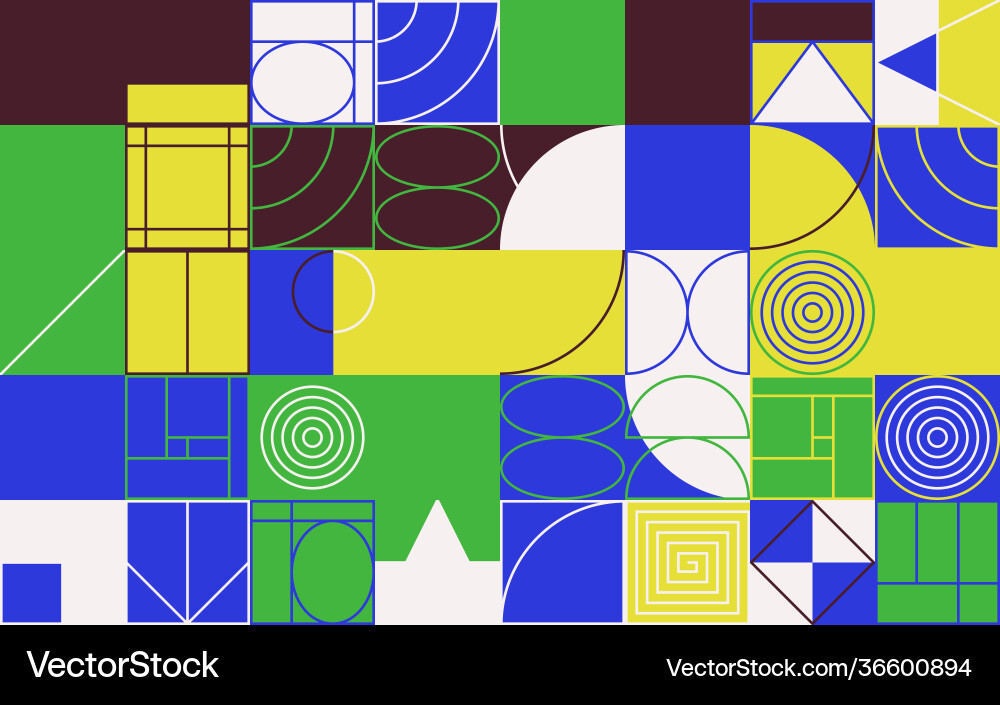 Simple geometric pattern design with basic Simple geometric pattern design with basic Vector Image