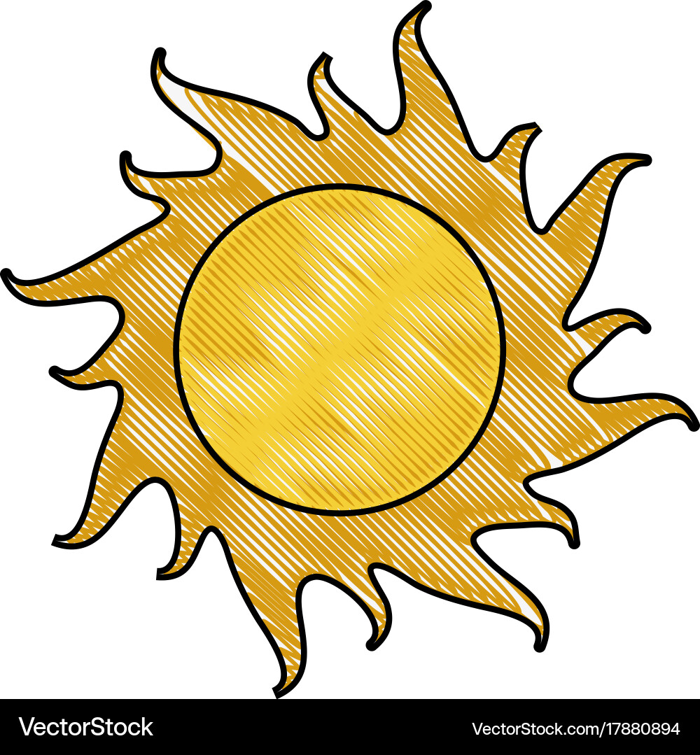Sun isolated symbol Royalty Free Vector Image - VectorStock