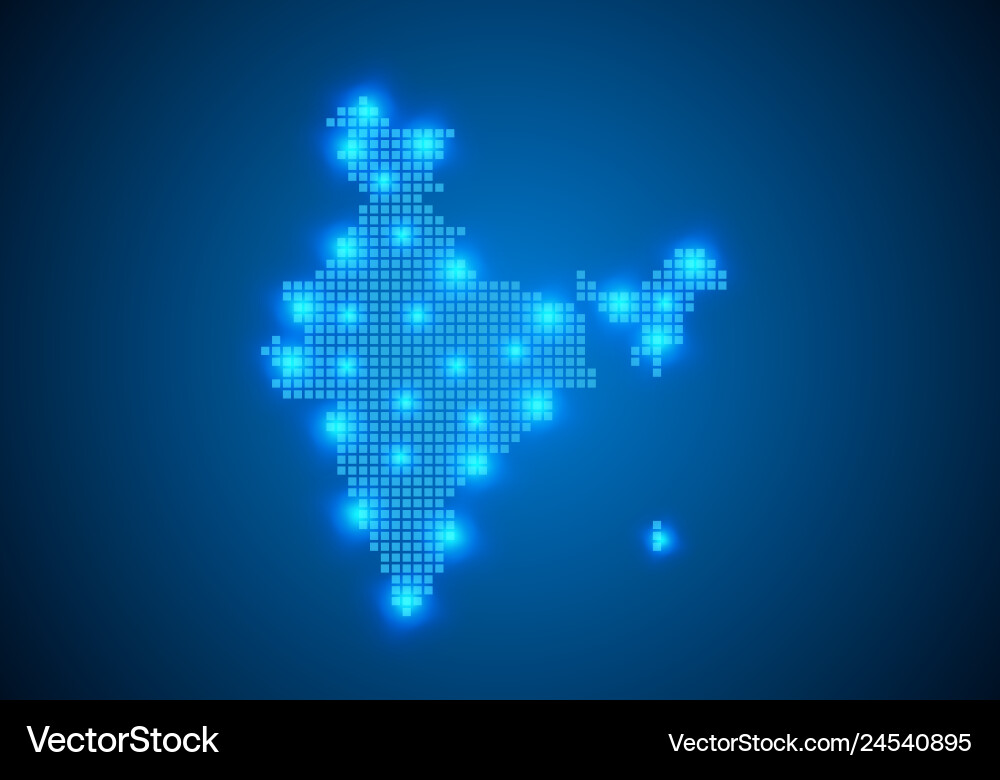Abstract blue background with map internet line Abstract blue background with map internet line vector image
