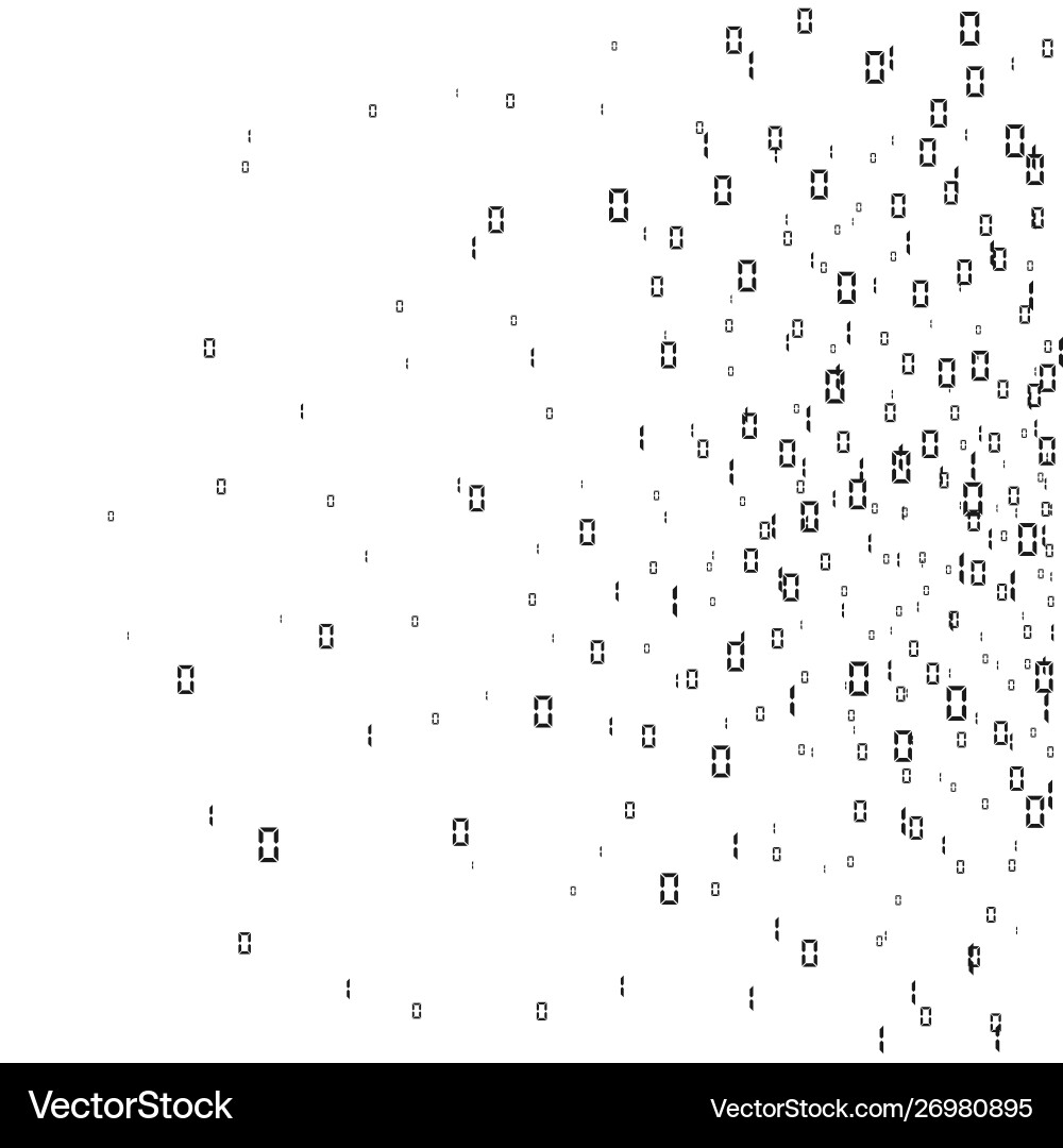 Binary code background digital data stream Binary code background digital data stream vector image