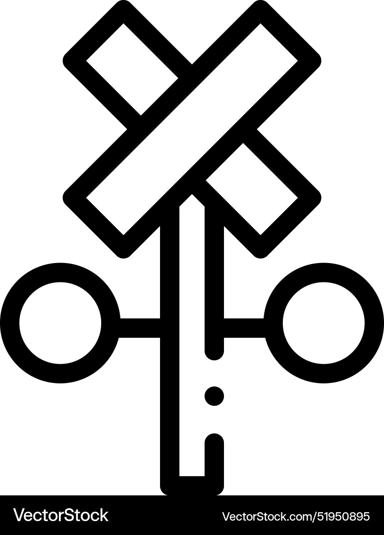 Caution icon thin linear style design isolated Caution icon thin linear style design isolated vector image