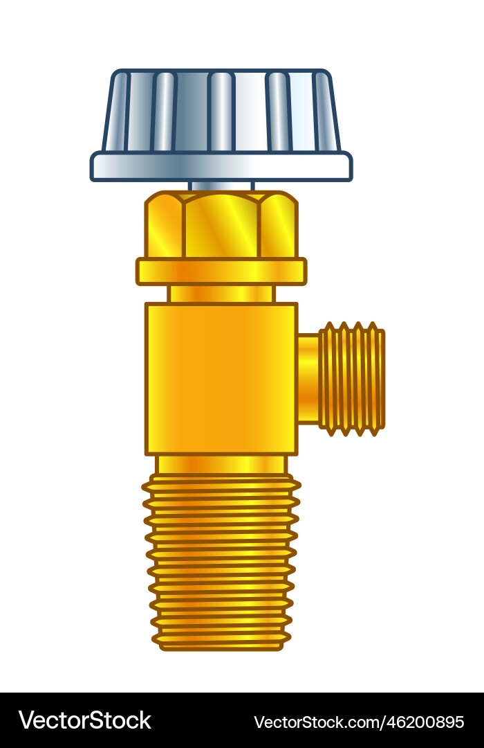 Cylinder valve Royalty Free Vector Image - VectorStock