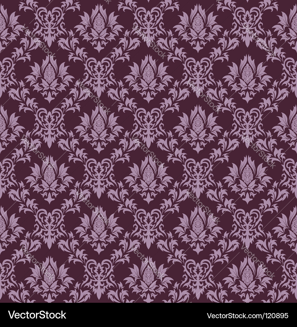 Damask pattern vector image