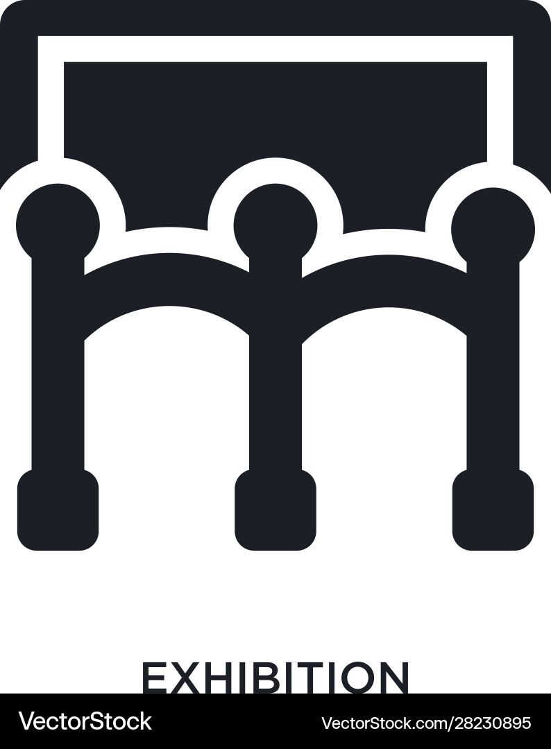 Exhibition isolated icon simple element from Exhibition isolated icon simple element from Vector Image