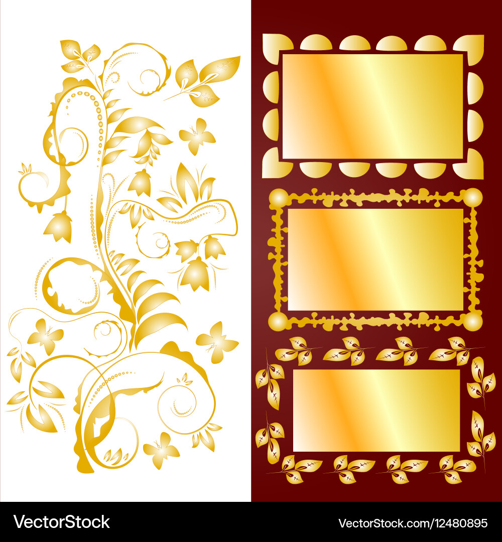 Ornamental design elements and frames Vector Image