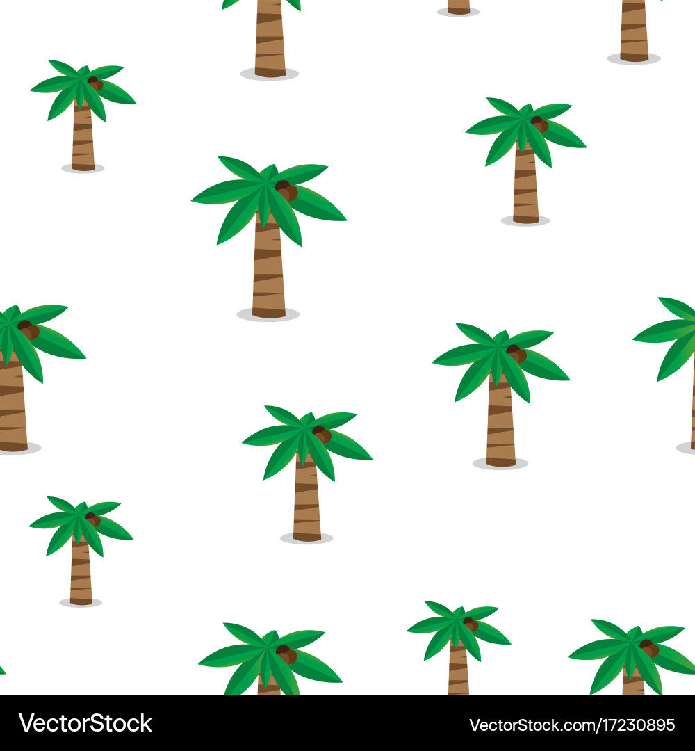 Palm tree seamless pattern Vector Image
