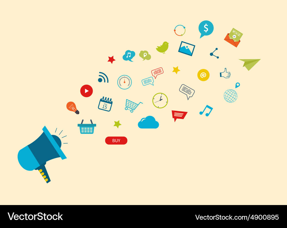 Set of flat design concept icons for web vector image