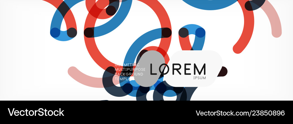 Abstract Overlapping Lines Background vector image