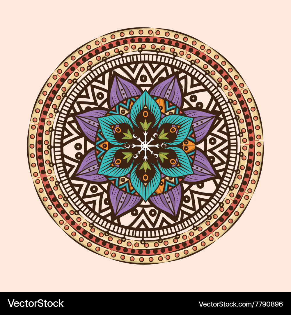 Bohemian background design vector image