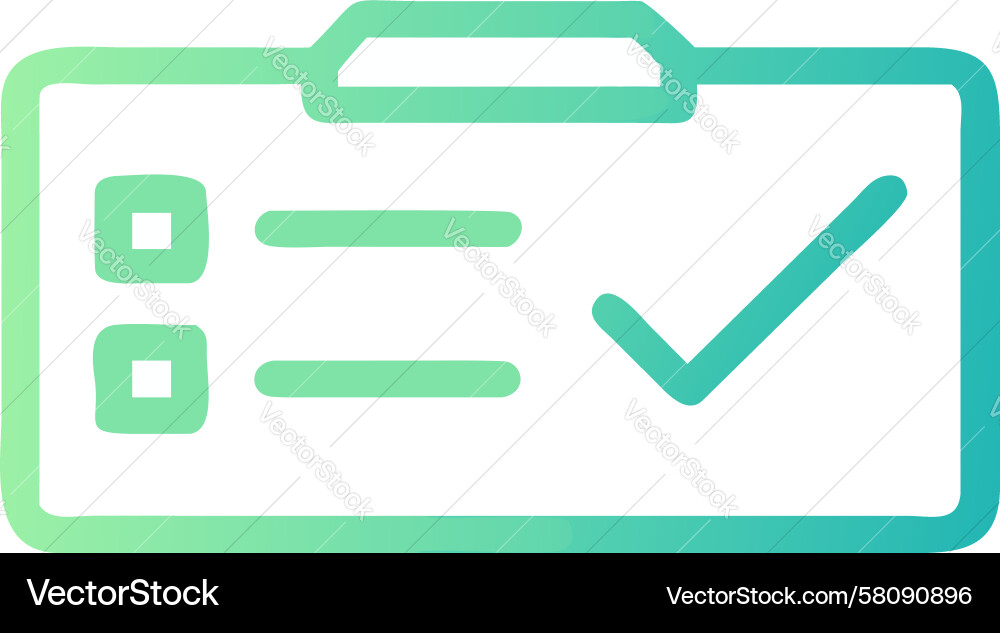 Checklist Task Verification Icon Vector Image