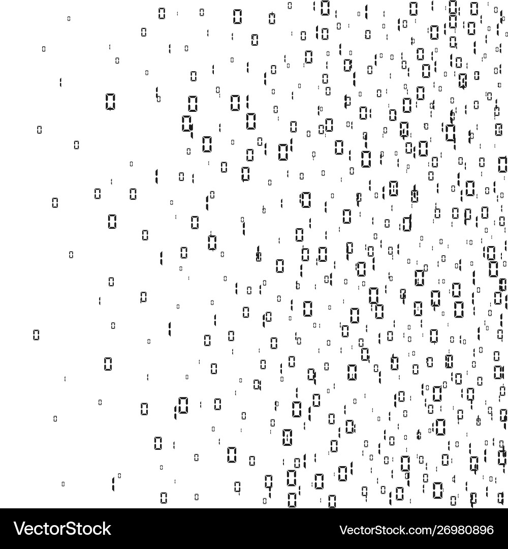 Digitaler Datenstrom - Binary Code vektorbild