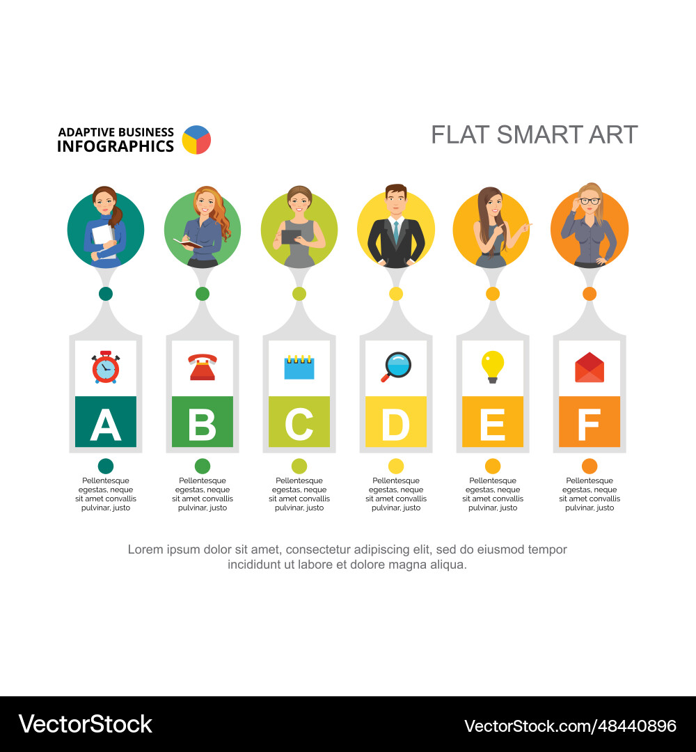 Employee workflow organization scheme Employee workflow organization scheme Vector Image