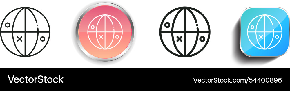 Geolocalization icon thin linear regular Vector Image