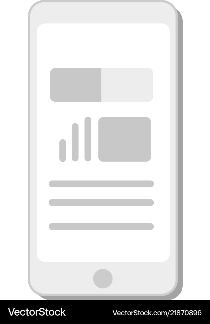 Handybildschirm mit Finanzdiagrammen Handybildschirm mit Finanzdiagrammen vektorbild