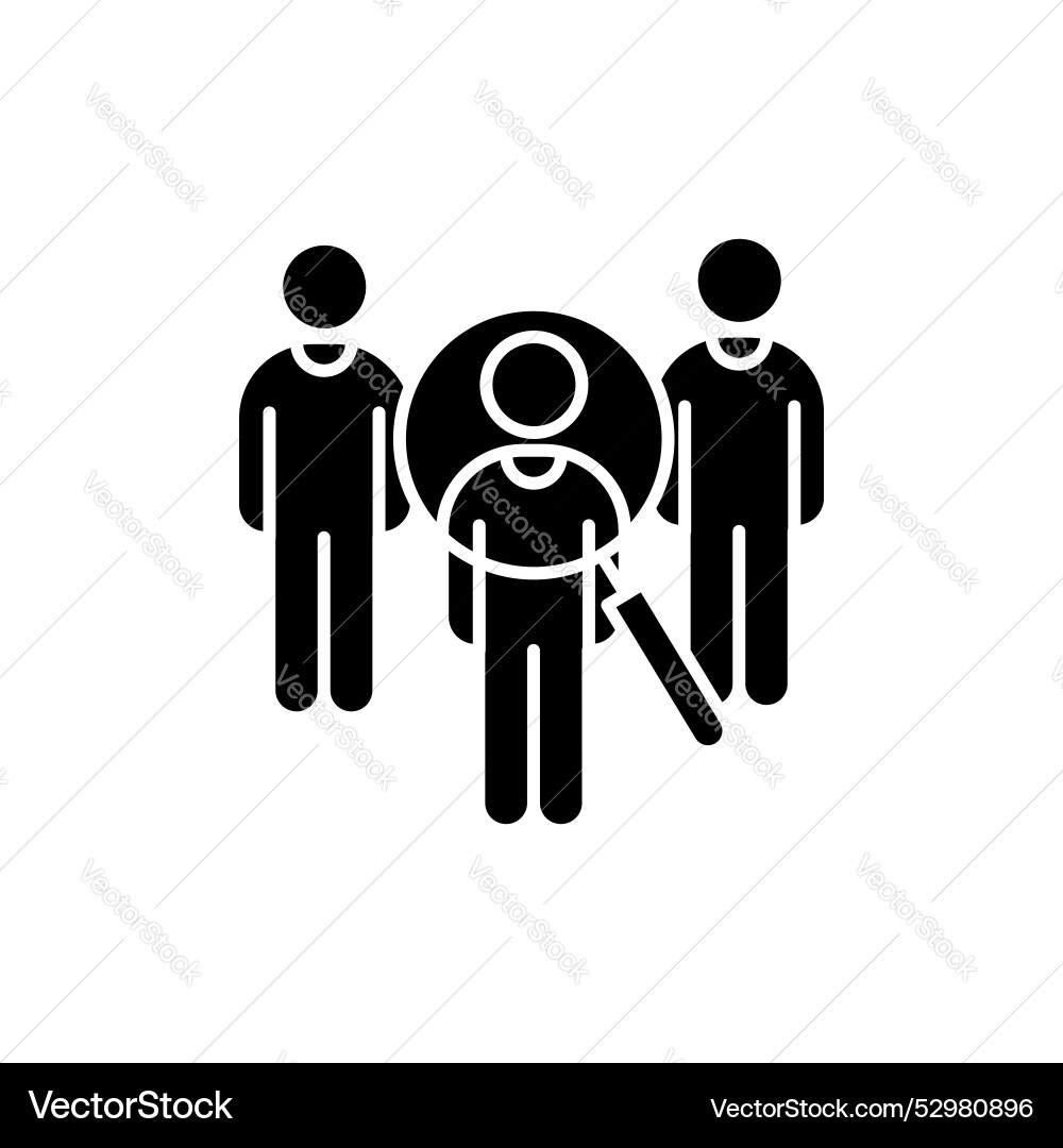 Hiring icon set job vacancy and target audience Hiring icon set job vacancy and target audience vector image