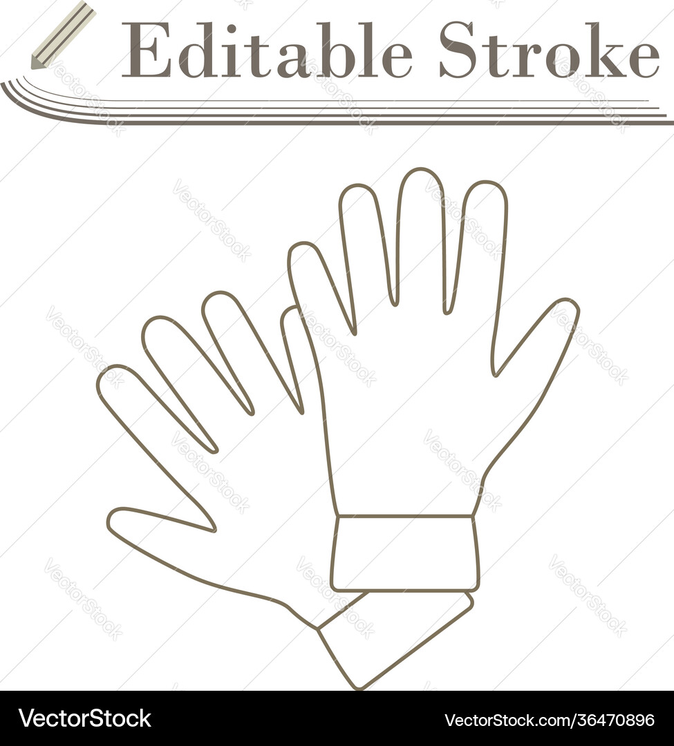 Kriminelle Handschuhe Symbol Kriminelle Handschuhe Symbol vektorbild