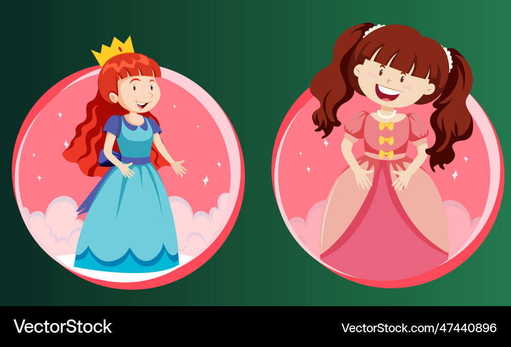 Printa set of fantasy characters on gradient backg Printa set of fantasy characters on gradient backg vector image