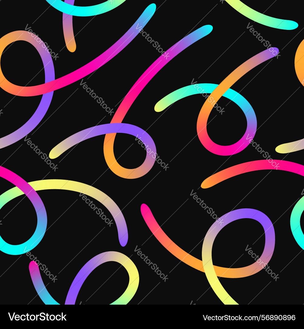 Seamless pattern with colorful lines vector image