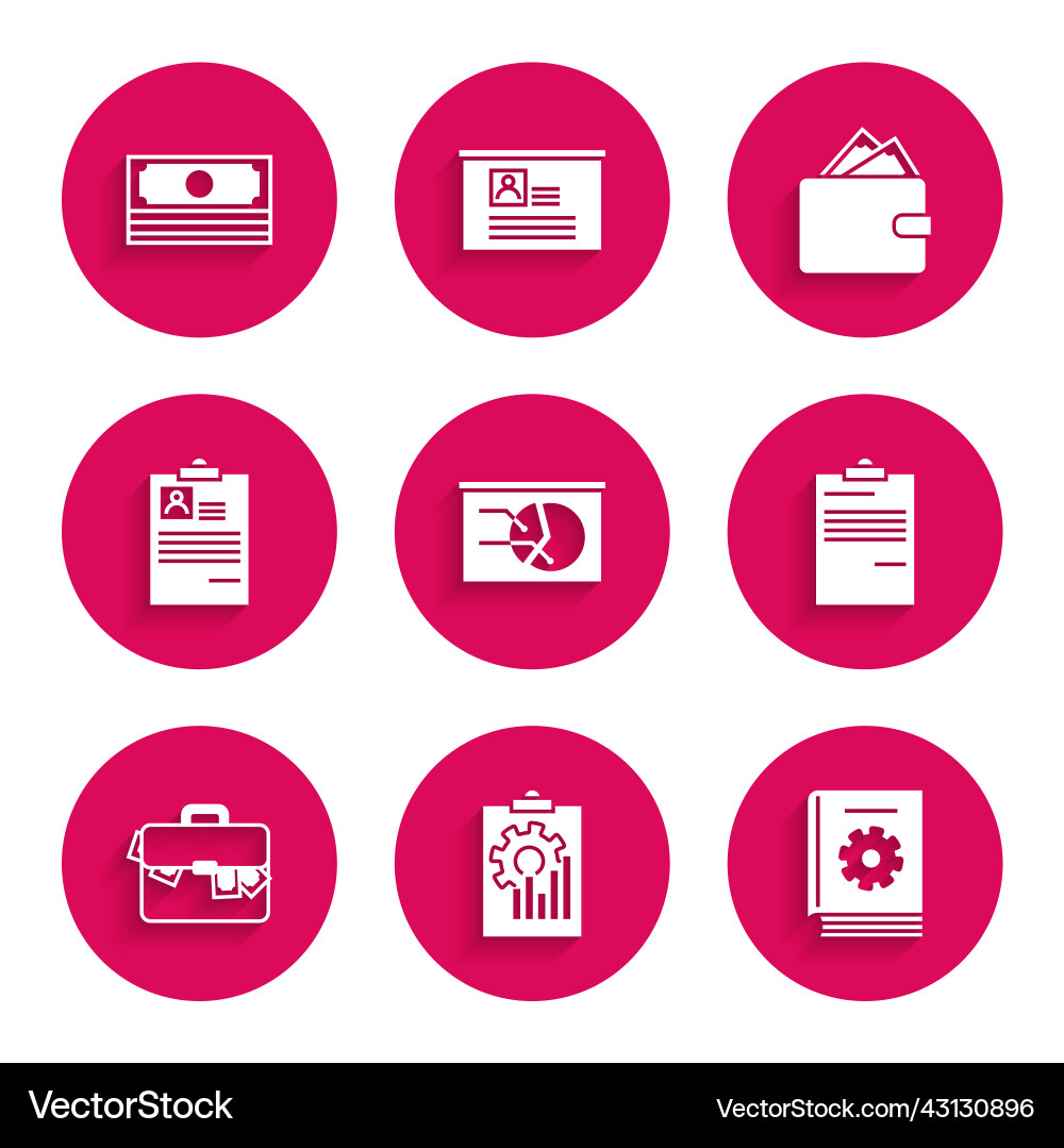 Set board with graph chart clipboard user manual Set board with graph chart clipboard user manual vector image