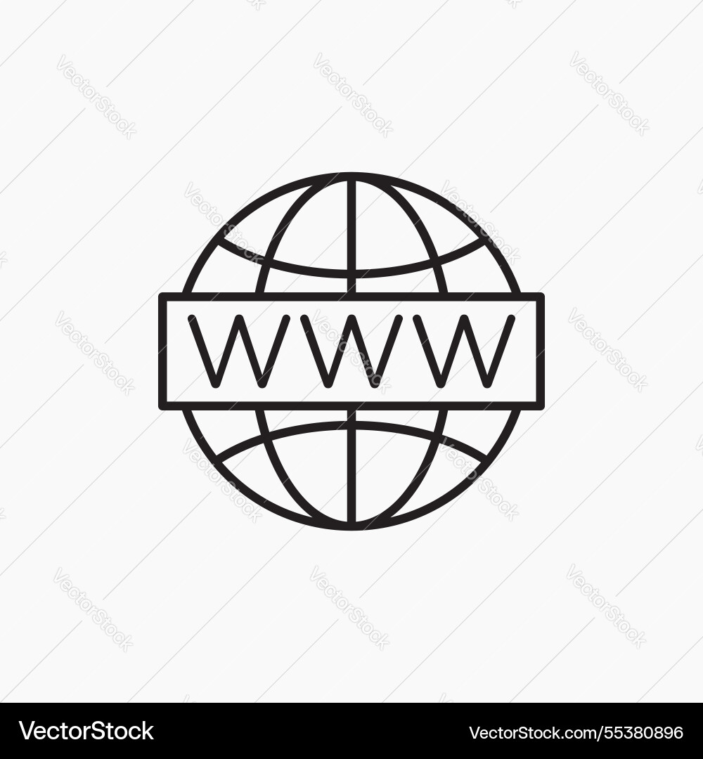 Web icon simple Web icon simple vector image