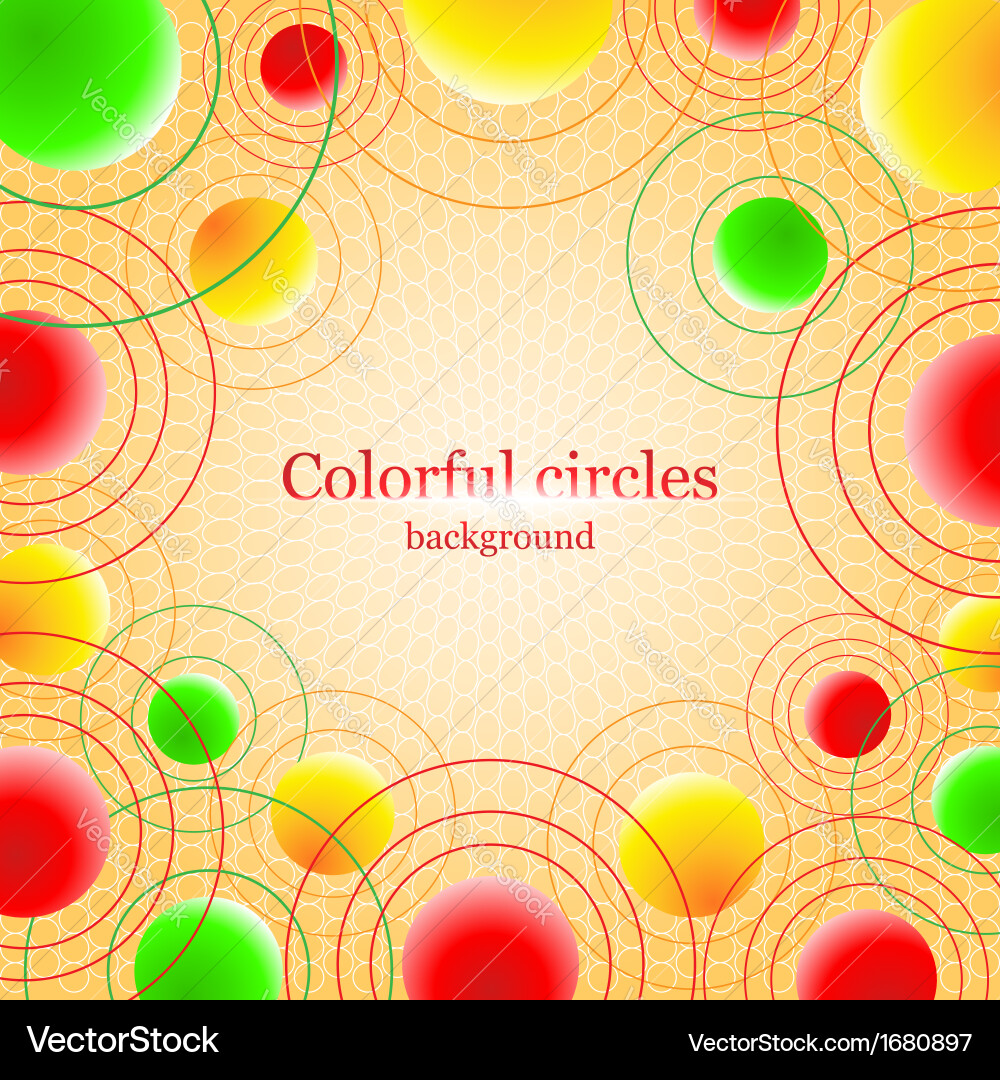 Abstract background with balls Vector Image