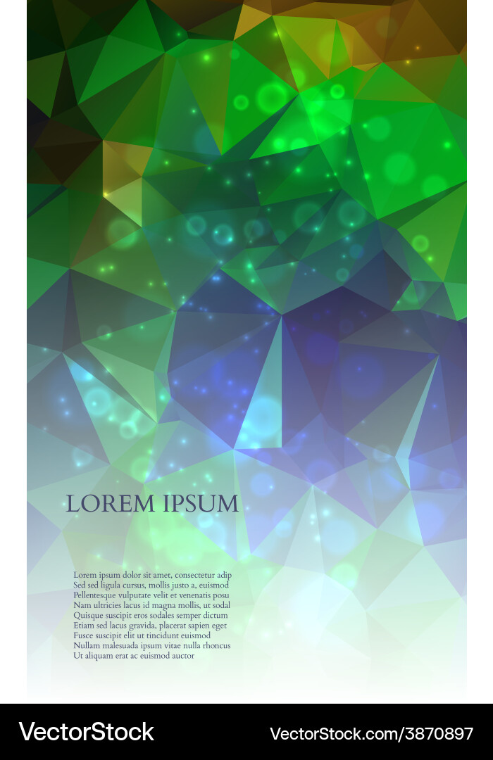 Abstract colorful triangles background Vector Image