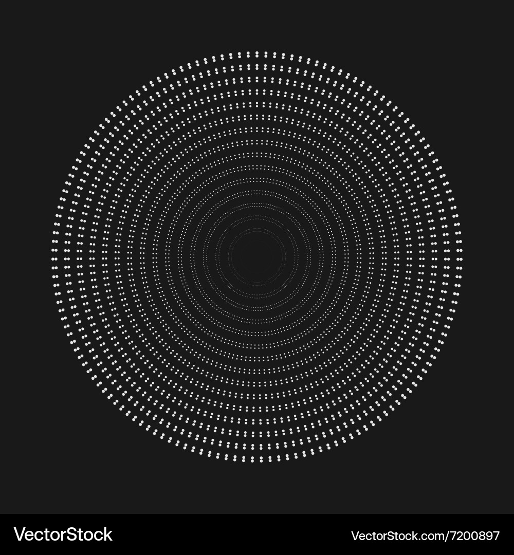 Abstract dot shape design element vector image
