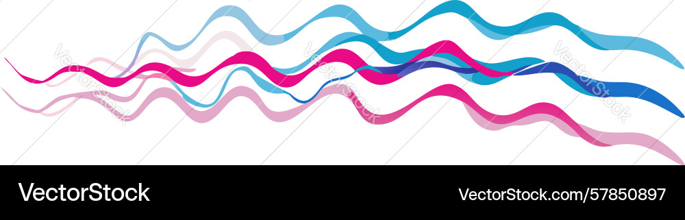 Abstract wavy line pattern duo fluid dynamic Vector Image