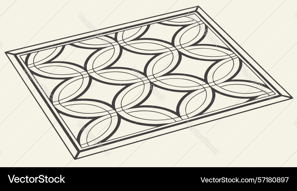 Classic interlocking tile pattern elegant vector image