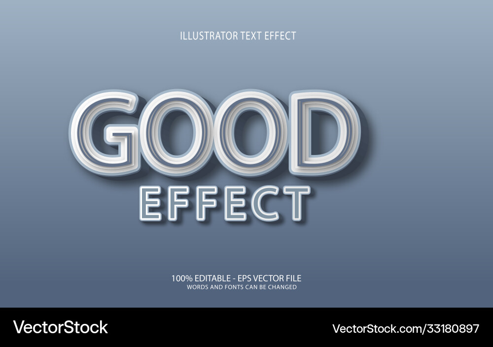 Editable text style effect typography template Editable text style effect typography template Vector Image